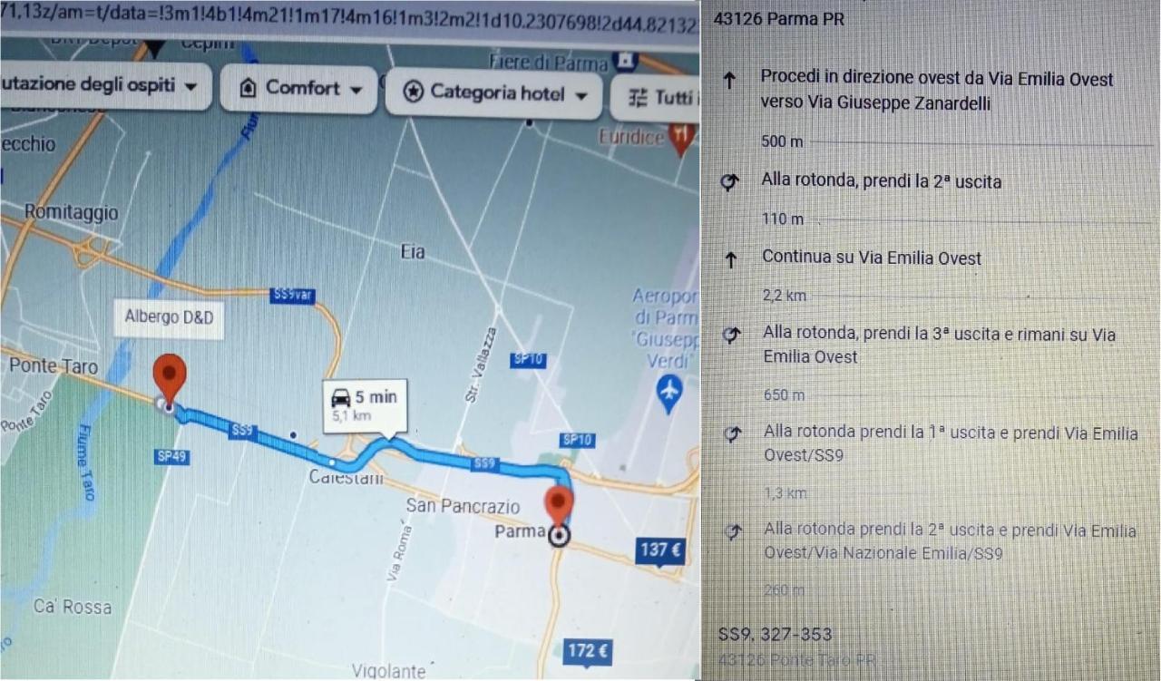 Albergo Elena 3 Via Emilia Ovest 347 Parma Zewnętrze zdjęcie